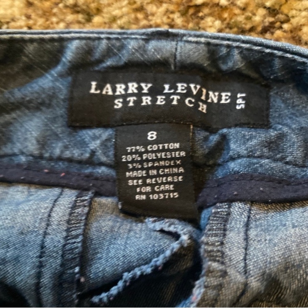 Larry Levine Blue Stretch Jeans
